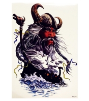 Временная тату Викинг (драккар) (HB-375, 21x15 см)