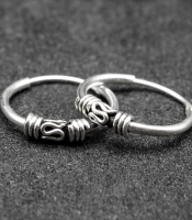 Сережка, кільце з візерунком (eas-114)