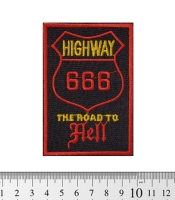 Нашивка Highway 666 - The Road To Hell (pt-017)