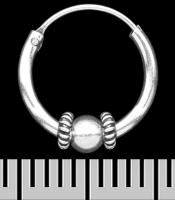 Сережка, кільце з візерунком (eas-123)