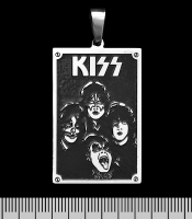 Кулон Kiss (band) (ptsb-050) прямоугольный