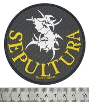 Нашивка ткана SEPULTURA - CIRCULAR LOGO (ofp-219)