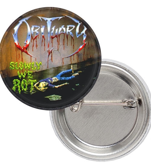 Значок Obituary (Slowly We Rot)