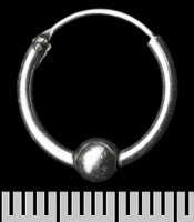 Сережка, кільце з кулькою (eas-137)