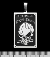 Кулон Five Finger Death Punch (Knucklehead) (ptsb-032) прямоугольный