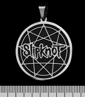 Кулон Slipknot (star and logo) (ptsb-167) круглий
