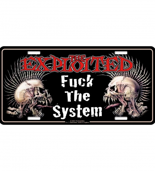Подарункова табличка THE EXPLOITED - FUCK THE SYSTEM (npol-012)