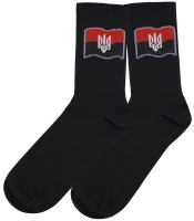 Шкарпетки Прапор УПА (чорні) uas-002