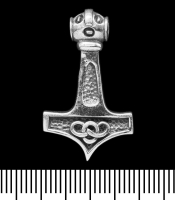 Кулон Молот Тора з символом Нескінченності (срібло, 925 проба) (sp-132)