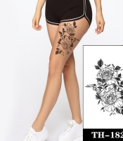 Временная тату One Love (roses) (TH-182X, 21x15 см)