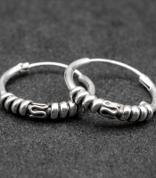 Сережка, кільце з візерунком (eas-117)