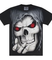 Футболка Череп у каптурі з червоними очіма (Rock Eagle, Total t-shirt)