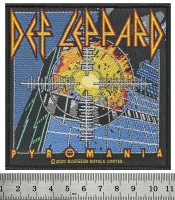 Нашивка ткана DEF LEPPARD - PYROMANIA (ofp-351)