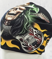 Шапка Череп у капелюсі (гітари навхрест у полум'ї) (hth-001)