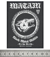 Нашивка ткана WATAIN - BLACK METAL MILITIA (ofp-234)
