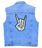 Нашивка термо Skeleton Sign of the Horns наспинна (thps-073)