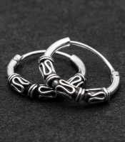 Сережка, кільце з візерунком (eas-134)