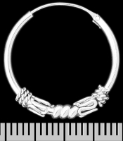 Сережка, кільце з візерунком (eas-197)