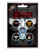 Подарунковий набір значків SAXON - WHEELS OF STEEL (iol-027)