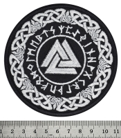 Нашивка Валкнут у скандинавському візерунку