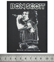 Нашивка ткана BON SCOTT - BON SCOTT (ofp-244)