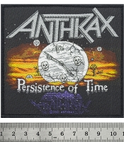 Нашивка ткана ANTHRAX - PERSISTENCE OF TIME (ofp-239)