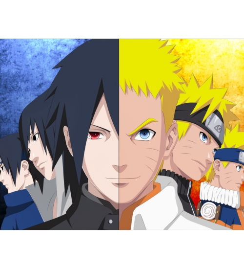 Плакат Naruto (Саске и Наруто)