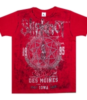 Футболка Full print Slipknot (Des Moines, Iowa, 1995) red t-shirt (EU-P)