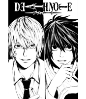 Плакат Death Note (black and white)