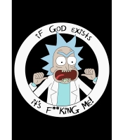 Плакат Rick and Morty (Rick is God)