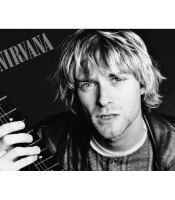 Плакат Nirvana (Kurt and Guitar, B&W)