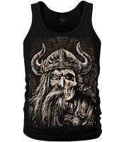 Майка Viking (наполовину лицо, наполовину череп)