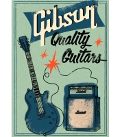 Плакат Gibson - Quality Guitars