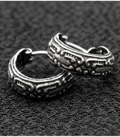 Сережка, кільце піратське з візерунком (eas-160)