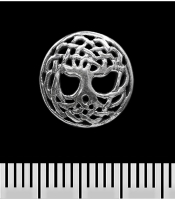 Серьга-гвоздик Дерево Жизни (серебро, 925 проба) (st-019)