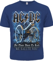 Футболка AC/DC "For Those About To Rock" (синяя футболка)