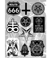 Стикерпак Occult Symbols (black & white) SP-023