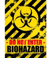 Плакат Biohazard - Do Not Enter