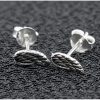Сережка-гвоздик Крило (срібло, 925 проба) (sn-047)