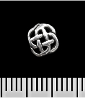 Серьга-гвоздик Кельтский узел 2 (серебро, 925 проба)