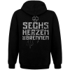 Худі Rammstein "Sechs Herzen Die Brennen" на блискавці Худі Rammstein "Sechs Herzen Die Brennen" на блискавці