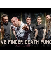 Плакат Five Finger Death Punch (band, black background)