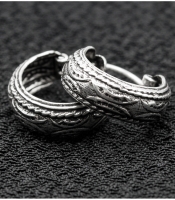 Сережка, кільце піратське з візерунком (eas-161)