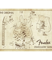 Плакат Fender Stratocaster (Design)