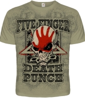 Футболка Five Finger Death Punch "Knucklehead" (olive t-shirt)