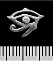 Серьга-гвоздик Око Ра (серебро, 925 проба) (st-017)