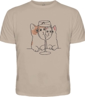 Бежева футболка Urbanist - Келих