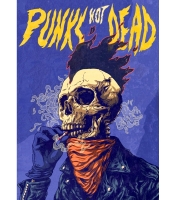 Плакат Punk’s Not Dead (Skeleton)