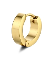 Сережка (хір. сталь, колір золотий, ∅13,ширина 4мм) ea-098