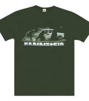 Футболка Rammstein (pushing a car) olive t-shirt B&C (EU-P)
